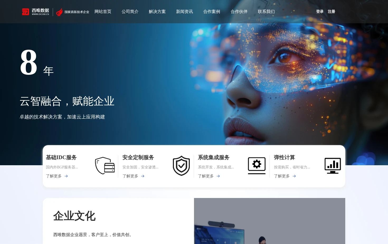 西唯数据 页面快照
